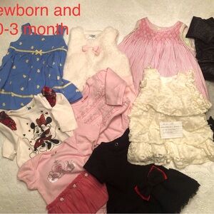 Newborn girls clothing lot